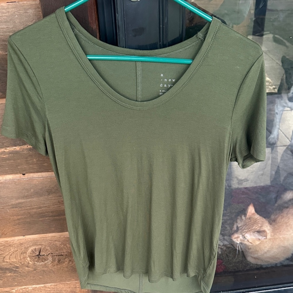 a new day Olive Green Short Sleeve Top - Picture 8 of 8